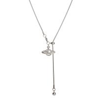 Nuevo Collar de Colgante Saturno con Perlas para Mujer, Diseño Premium Ajustable, Collar de Punto Acciaio Titánico Otoño-Invierno, Joyería y Bisutería,día de la madre - details 5