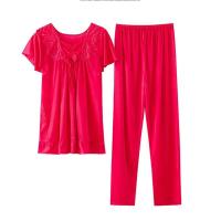 Conjunto de pijama de satén grande 5XL, pijamas cortos, decoración del hogar de mediana edad, pijamas de mujer baratos - details 15