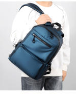 Mochila sencilla para hombre, morral informal a la moda, ordenador con bolsa para carga Usb, viaje al aire libre - details 20