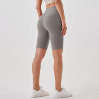 Pantalones cortos de yoga para mujer, leggings deportivos transpirables, cintura alta, para entrenamiento y gimnasio - details 54