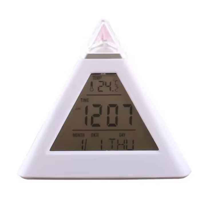 Reloj despertador para estudiantes, termómetro LED Digital, luz nocturna para dormitorio de niños - 1