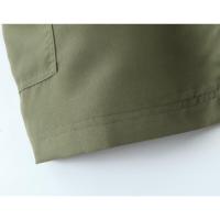 Vestido de trabajo verde militar de manga corta clásico de moda para mujer nuevo personalizado - details 10