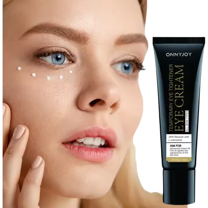 Crema para ojos reafirmante y reafirmante instantánea: hidratante y suavizante para reducir las arrugas y la hinchazón - 1