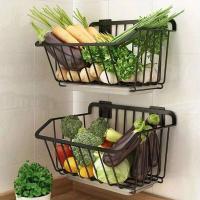 Cesta de acero inoxidable, organizador de iluminación para frutas y drenaje, estante para verduras y especias montado en la pared, utensilios de cocina - details 0