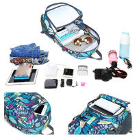 Mochila impermeable plegable de 35L, bolsa ligera de almacenamiento para exteriores, con estampado sólido, para acampar, montañismo y viajes - details 8