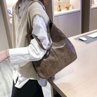 Bolso grande de piel sintética para mujer, bolso Hobo de diseñador, monedero tipo cubo - details 2