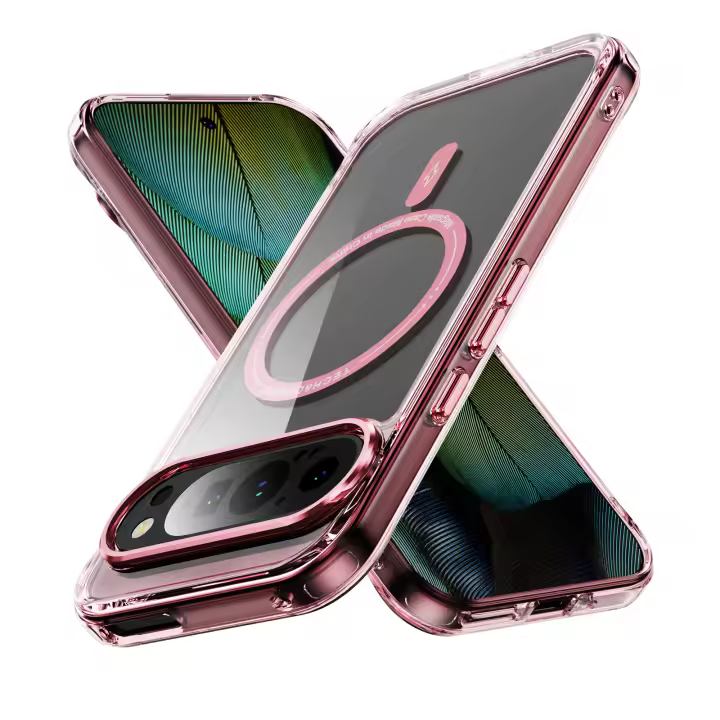 Funda de teléfono chapada transparente para Google Pixel9 Pixel8 Pixel8Pro, compatible con MagSafe, estilo minimalista - 1
