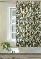Cortina de cocina con diseño estampado de plantas hojas perennes .90x145cm y 140x150cm.1 panel. - details 1