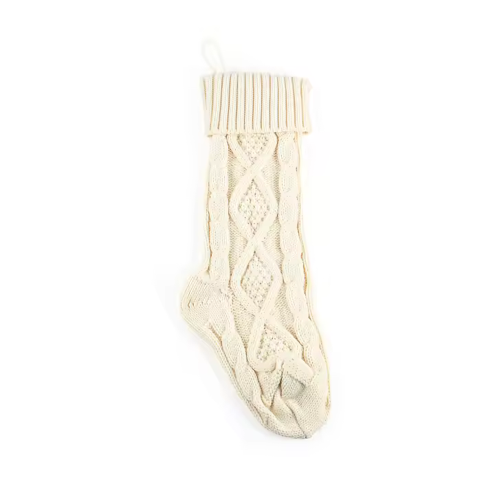 Decoraciones navideñas para la pared del hogar, calcetines de punto, bolsas de regalo de dulces, accesorios colgantes, calcetines - 1