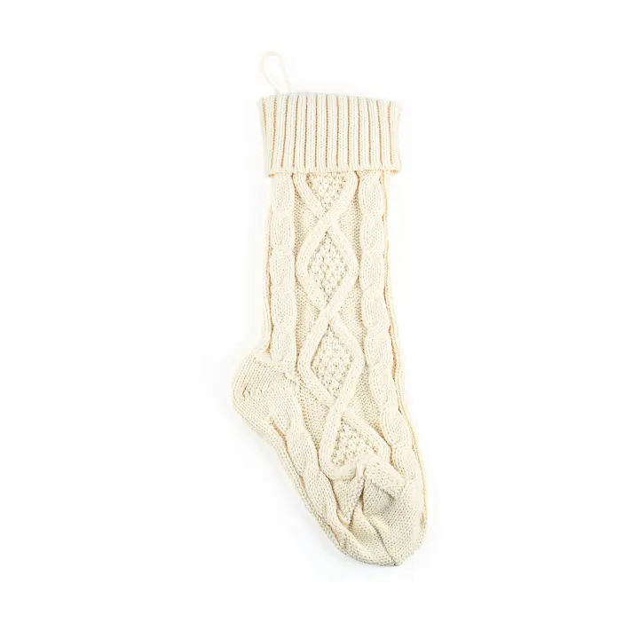 Decoraciones navideñas para la pared del hogar, calcetines de punto, bolsas de regalo de dulces, accesorios colgantes, calcetines - 1