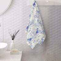 Toile De Jouy Toalla Algodón Francés Azul Marino Baño Ducha Deportes Yoga Toallas - details 38