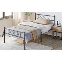 Cama de invitados individual marco de cama de metal