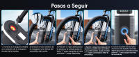 Inflador Ruedas Coche 5200mAh, Compresor Aire Portatil 150PSI,con LCD Digital y LED,Apto para Coches,Motos,Bicicletas y Pelotas - details 4