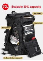 Mochila de Viaje Grande Capacidad 70L 50L para Deportes Fitness Bolsa de Mano para Almacenamiento de Zapatos Equipaje Laptop Negocios Bolsa para Escalar - details 1