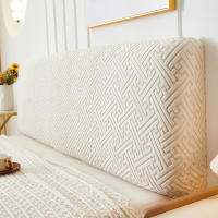 Funda de Cama de Terciopelo Jacquard Protector de Cabeza y Lado de Cama con Elástico Material Poliéster Resistente al Polvo para Decoración de Hogar y Hotel - details 17