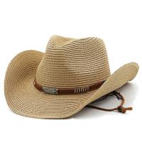 Sombrero de Vaquero de Ala Ancha Estilo Occidental de Paja para Hombres y Mujeres - details 5