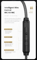 Auriculares con cable QKZ-AK8 HIFI, estéreo dinámico, graves pesados, 3,5 MM, AUX, Monitor de oído, auriculares de música para deporte y juego con micrófono - details 9