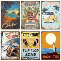 Surf Sun-placa Vintage de Metal para puerta, cartel de hojalata, pinturas interiores del hogar, carteles de pared Mancave, decoración de habitación - details 0