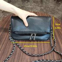 Bolsos cruzados con cadena de moda para Mujer, Bolsos de Mujer Carter para Mujer, bandolera de hombro plegable - details 0