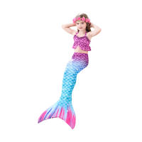 Traje de baño de cola de sirena para niñas, bañador monoaleta para nadar, Cosplay con aleta - details 1