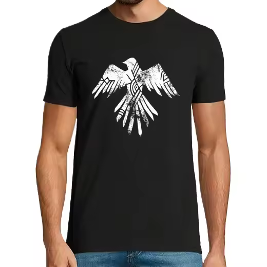 Cuervo vikingo Camisetas hombre clásica premium de vikingos - 1
