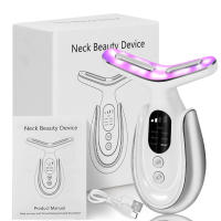 Adecuado para el hogar de las mujeres, masajeador de belleza para rostro, cuello y cuerpo, vibración de calentamiento, 7 tipos de luz de colores - details 0