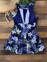 Traje de baño de una pieza de talla grande para mujer, traje de baño grande con falda, monokini vintage, 2023 - details 18