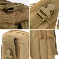 Riñonera táctica para teléfono, bolso de nailon impermeable, multifunción, informal, pequeño, para exteriores - details 6