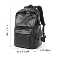 Mochila para Hombres de PU, Bolso de Viaje de Moda Casual, Mochila para Laptop de 39,62 cm - details 1