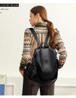 Ba Li Kangaroo-Mochila De cuero suave para mujer, mochila de viaje multifuncional de gran capacidad, antirrobo - details 4