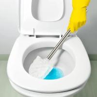Cepillo De Inodoro Y Soporte De Acero Inoxidable 304 Set Para Baño Ergonómico Y Ecológico Herramienta De Limpieza Para El Hogar - details 5
