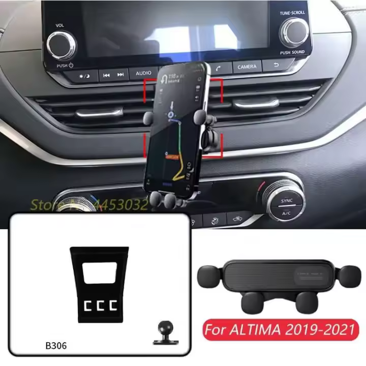 Nissan Altima L34 2019-2021 Ventilación Móvil Automotriz, GPS, Soporte De Navegación Por Gravedad, Accesorios Horizontales - 1