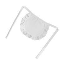 Delantal de cintura estilo camarera, disfraz de Cosplay blanco y negro, delantales de cocina, medio delantal bonito de poliéster, 1 Uds. - details 4