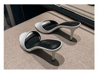 Zapatillas de cuero de tacón alto, tacones delgados para mujer, zapatillas geniales de un personaje de moda de verano, nuevas - details 20
