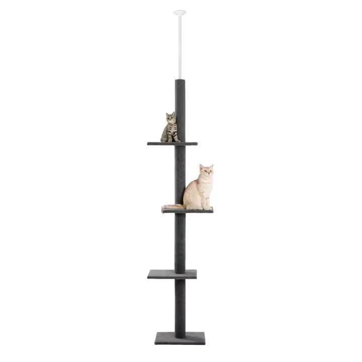 Árbol para Gatos PAWZ Road Rascador Ajustable en Altura con 4 Plataformas Espaciosas Poste Beige Adecuado para Todas las Raças de Gatos Producto Normal Fabricado en China - 1