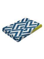 Toalla Veet de playa personalizada con nombre personalizado, con estampado de tenis, microfibra ultrasuave, de secado rápido y sin arena, azul y blanco, 1 ud. - details 6