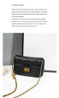 Bolso de Mujer de Cuero de Vaca de Primera Calidad Bolso Cuadrado Pequeño de Mensajero de Cadena de Lujo Ligero de Alta Gama de Viaje - details 1