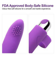 Vibrador de silicona para dedo, Juguetes sexuales para lesbianas, masajeador del punto G, masturbador femenino, producto recargable para adultos - details 5