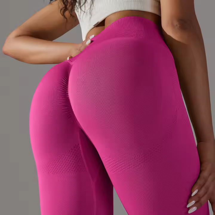 Pantalones cómodos de yoga sin costuras para mujer, ropa de entrenamiento, pantalones deportivos de cintura alta - 1