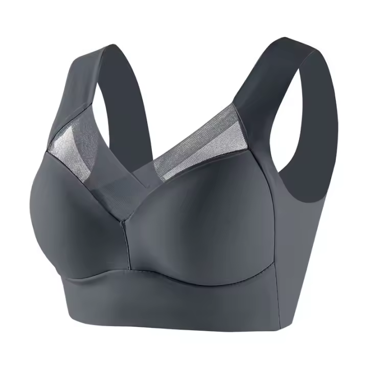 Chaleco de talla grande seleccionado, ropa interior sin aro de acero, pliegue lateral delgado, colección secundaria para realzar el busto, sujetador usable. - 1