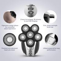 Afeitadora eléctrica 5 en 1, conjunto de aseo masculino, Maquinilla de afeitar para calvo recargable - details 1