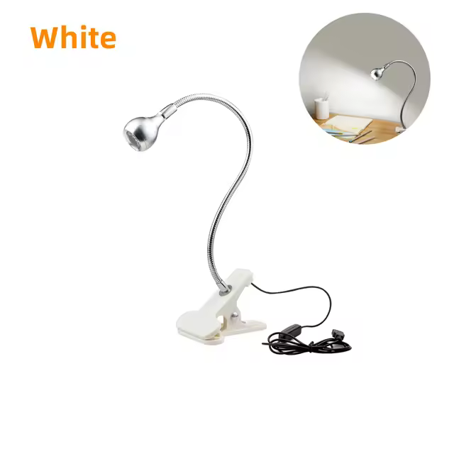 Lámpara de escritorio LED con luz de libro USB - 1