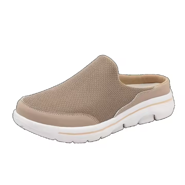 Zapatillas Casuales de Pantufla para Hombres Ligeras, Transpirables, Suela Comodizada con Cojines MD Azul Marino/ naranja Cómodas para Todas las Temporadas - 1