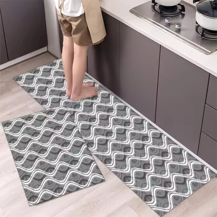 Juego de alfombrillas antideslizantes y lavables para el hogar, felpudo bohemio de Mandala para cocina, dormitorio, sala de estar, puerta de entrada y habitación - 1
