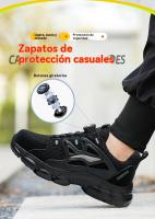 Zapatos de Seguridad para Hombre Punta de Acero, Resistente a Golpes, Ligero y Indestructible - details 5