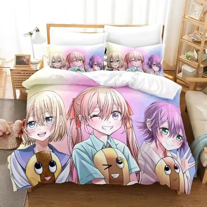 Nuevo juego de cama de Anime A Couple Of Cuckoos, juego de cama individual, doble, tamaño Queen y King, juegos de fundas de edredón para dormitorio de adultos, Textiles para el hogar - 1