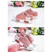 Zapatillas planas cómodas para mujer, zapatos informales con dibujos de gato, color blanco, primavera y otoño, novedad - details 3