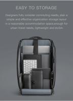 Mochila de viaje multifuncional para hombre, bolsa impermeable antirrobo para ordenador portátil de 15 pulgadas con recarga USB mejorada - details 8