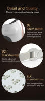 Vancostar-mascarilla Facial LED 807 Nano, rejuvenecimiento, eliminación de arrugas, antienvejecimiento, cara completa con herramienta para el cuidado del cuello - details 17