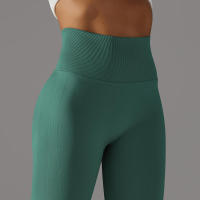 Leggings de yoga sin costuras para mujer, ropa deportiva de entrenamiento, pantalones deportivos de cintura alta - details 67